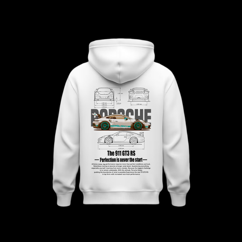 Hoodie Porsche 911 GT3 RS Detalles Verdes