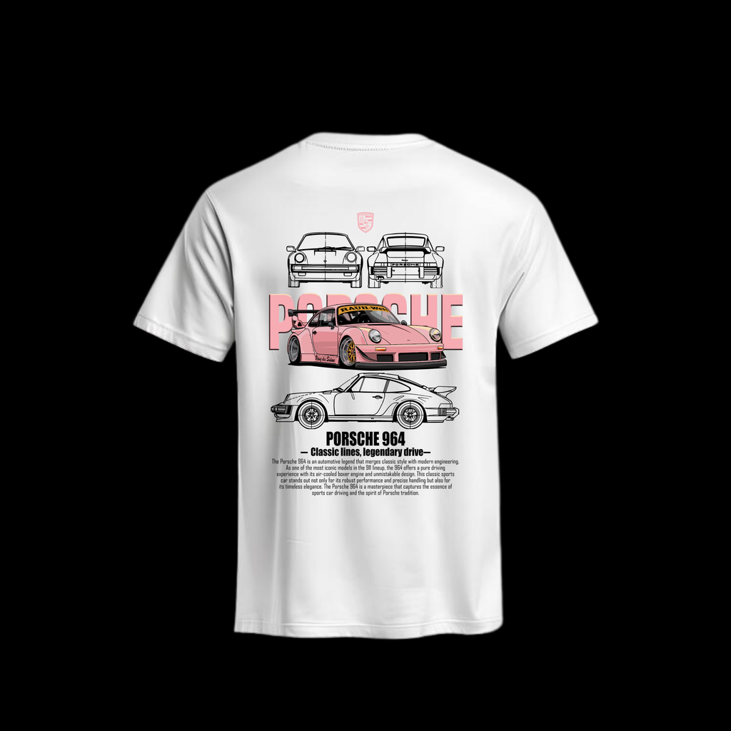 Camiseta Porsche 964 Rosado