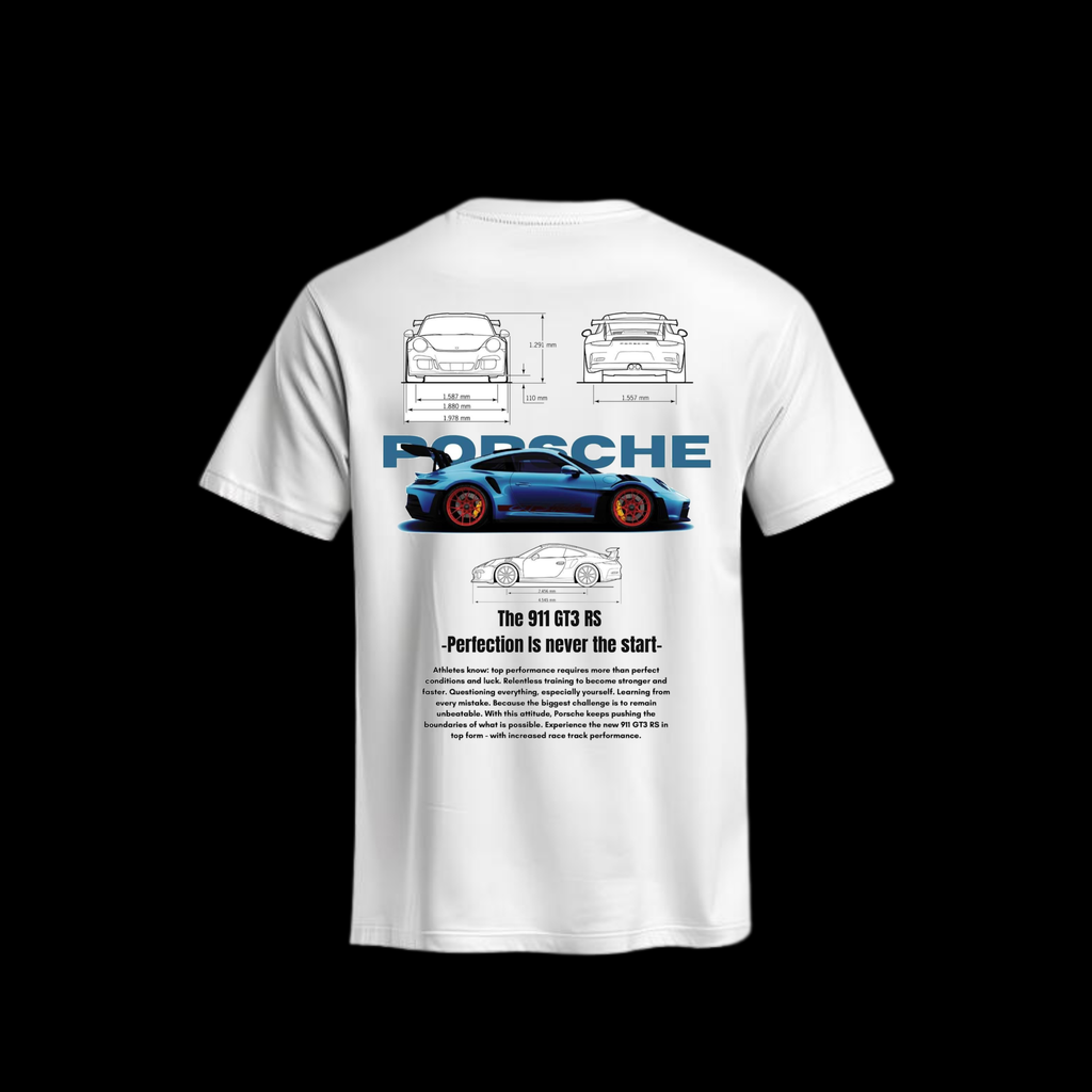 Camiseta Porsche 911 GT3 RS Celeste